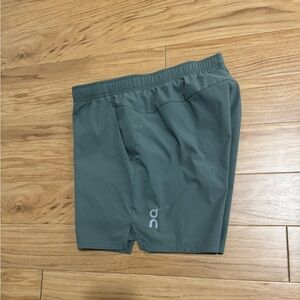 On Running Gray Athletic Shorts